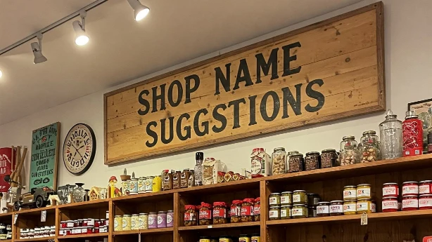 Shop name suggestions
